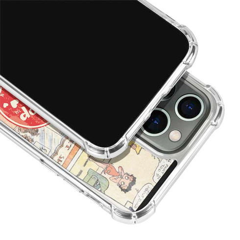 Betty Boop Comic Strip iPhone 14 Pro Clear Case
